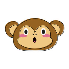Cute monkey cartoon