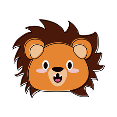 Cute lion cartoon