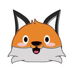 Cute fox cartoon
