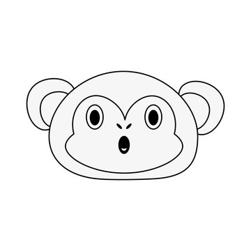Cute monkey cartoon