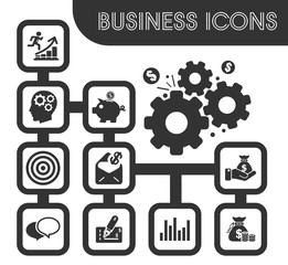 Business icons set