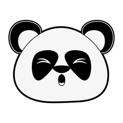 Cute panda bear cartoon