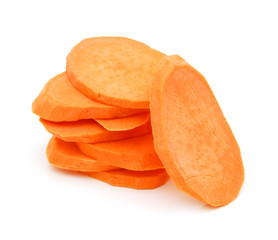 Sweet potato isolated on white background