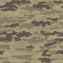 Abstract military or hunting camouflage background. Seamless pattern. Geometric square shapes camouflage. Camo.
