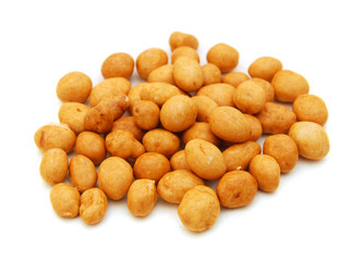 peanut on white background