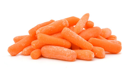 Pile of baby carrots