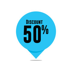 Discount 50% Vector Template Design