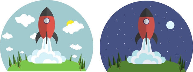 Internet Surf Rocket Boost Night and Day