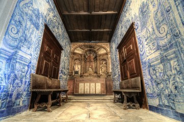 Fototapeta na wymiar Porto Cathedral Alcove, Portugal.
