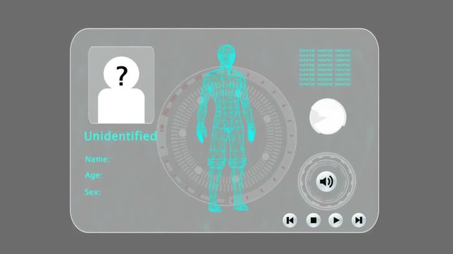 card data human concept technology design