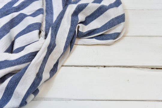 Blue And White Stripped Dish Towel