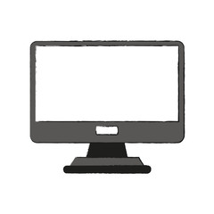 Computer screen isolated