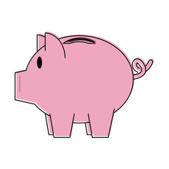 Piggy money savings symbol