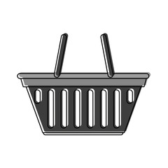 Shopping basket isolated