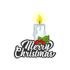 Christmas Vectors - Greeting with Candle