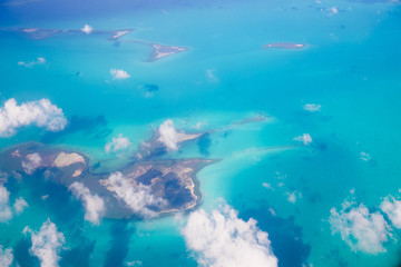 Beautiful view of idyllic islands from above