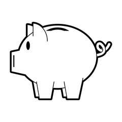 Piggy money savings symbol
