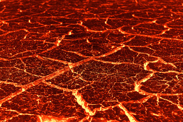 Lava crack background for texture