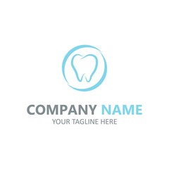 Dental care logo and icons vector creative concept design on background white