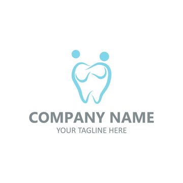 Dental care logo and icons vector creative concept design on background white