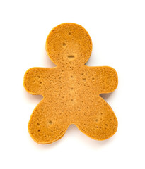 gingerbread man on a white background