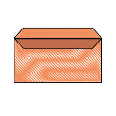 envelope  orange vector illustration