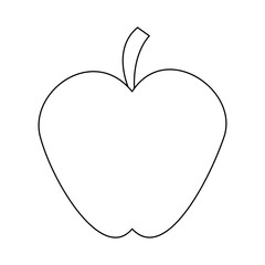 Apple fruit isolated