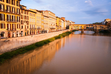 Fototapeta na wymiar florence and Ponte Vecchio