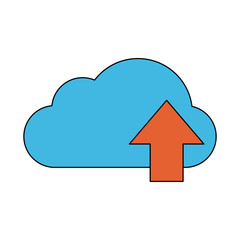 Cloud computing technology symbol