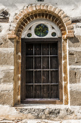 Window with metal bars