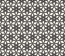 Vector seamless pattern. Modern stylish abstract texture. Repeating geometric tiling from striped elements..