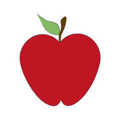 Apple fruit isolated