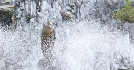 Water fountain in Chinese garden