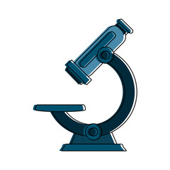 Microscope science tool icon vector illustration graphic design