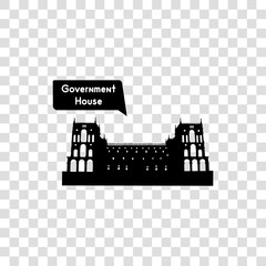 Vector - Skyscraper logo building icon. Black building and isolated skyscraper, tower and office city architecture, house business building logo, apartment office vector illustration 