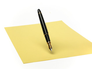 fountain pen floating in the air