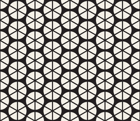 Vector seamless pattern. Modern stylish abstract texture. Repeating geometric tiling from striped elements..