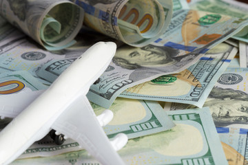 airplane on the money