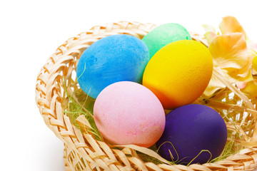 easter colorful eggs