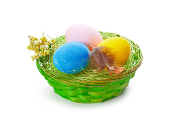 easter colorful eggs