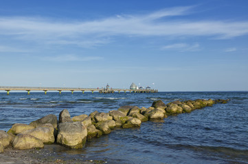 Fototapeta na wymiar Pier at Grömitz, Baltic Sea