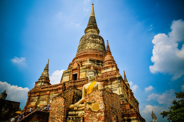 Naklejka premium temple in thailand (Pranakornsriayuttaya)