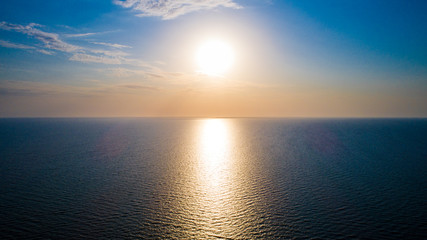 Beautiful sun rise at beach.