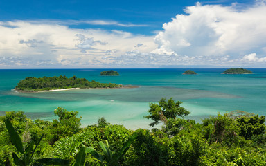 Beatiful color of the Sea , Thailand Sea from Chang island View point