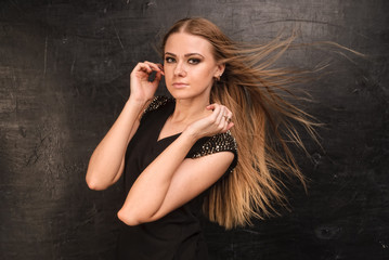 Fototapeta premium Young girl with long hair