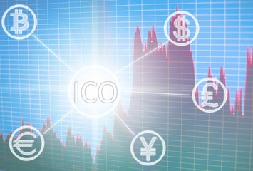 ICO, Initial Coin Offering.