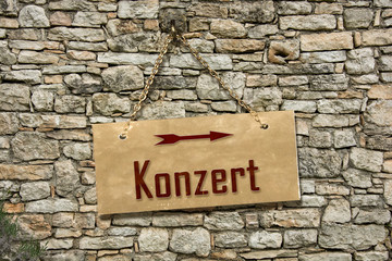 Schild 235 - Konzert