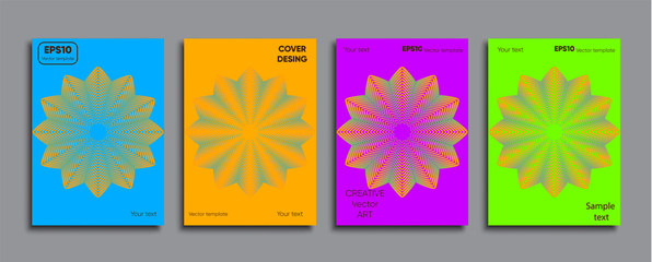 Creative colored cover. Cover design.
