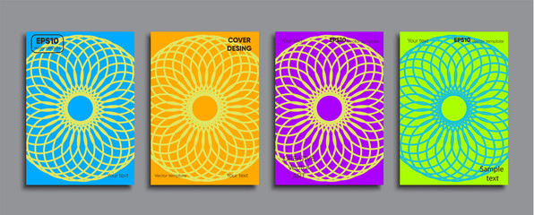 Creative colored cover. Cover design.