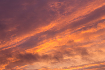 Beautiful sunset sky